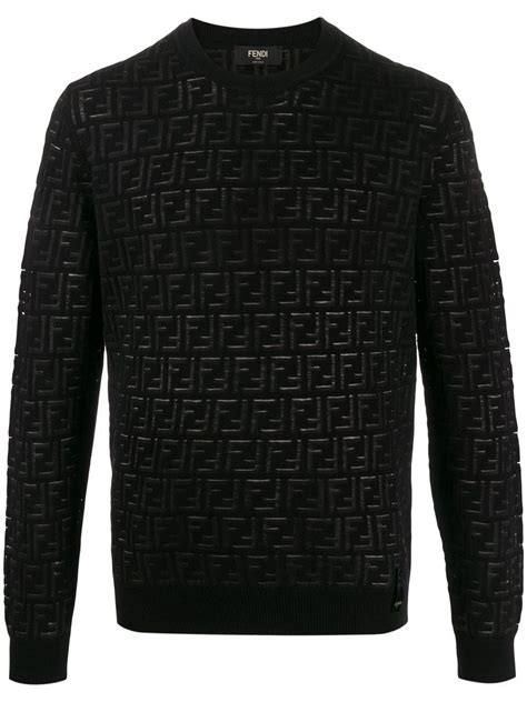 black fendi crewneck|Men's Ready To Wear .